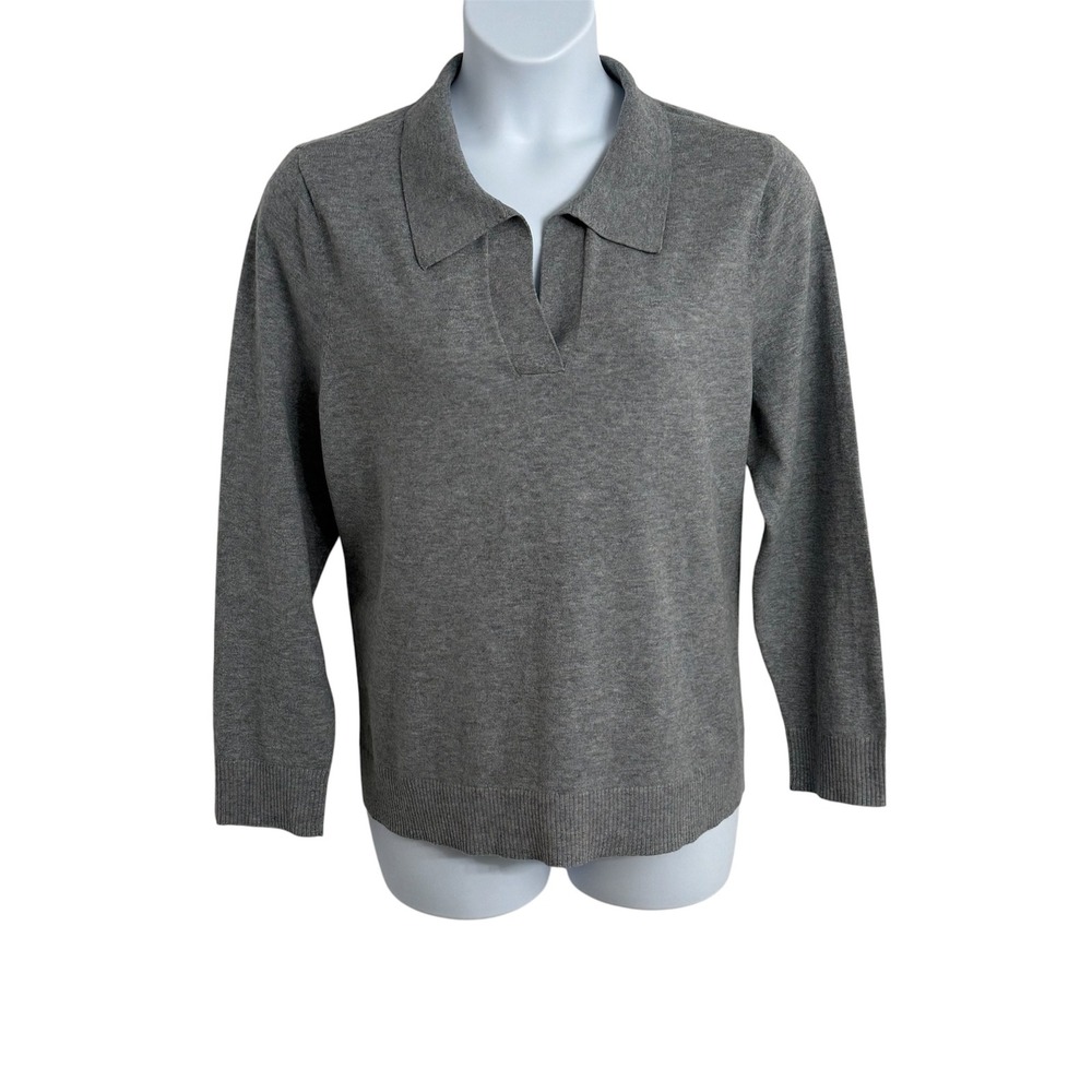 Style & Co. Women's Johnny-Collar Long-Sleeve Sweater
